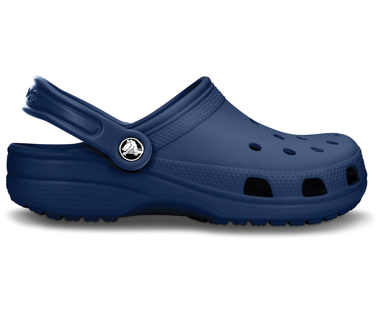 Crocs navy shop clogs