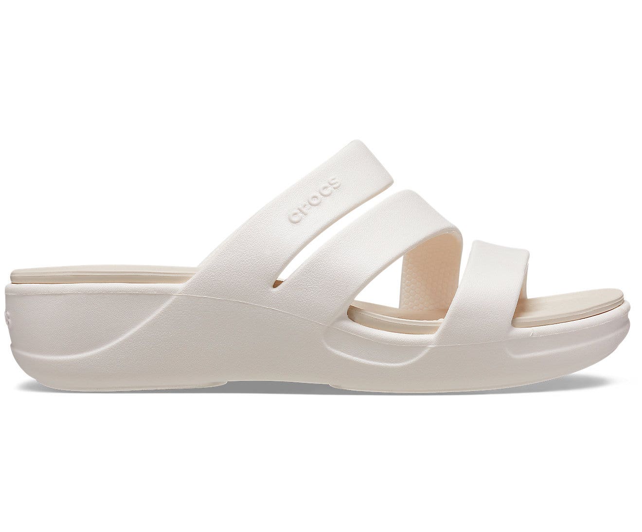 Crocs Boca Strappy Oyster Women Wedge
